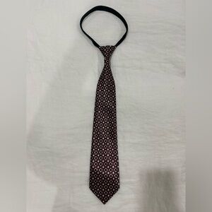 Sophisticated Black and Red Geometric Tie